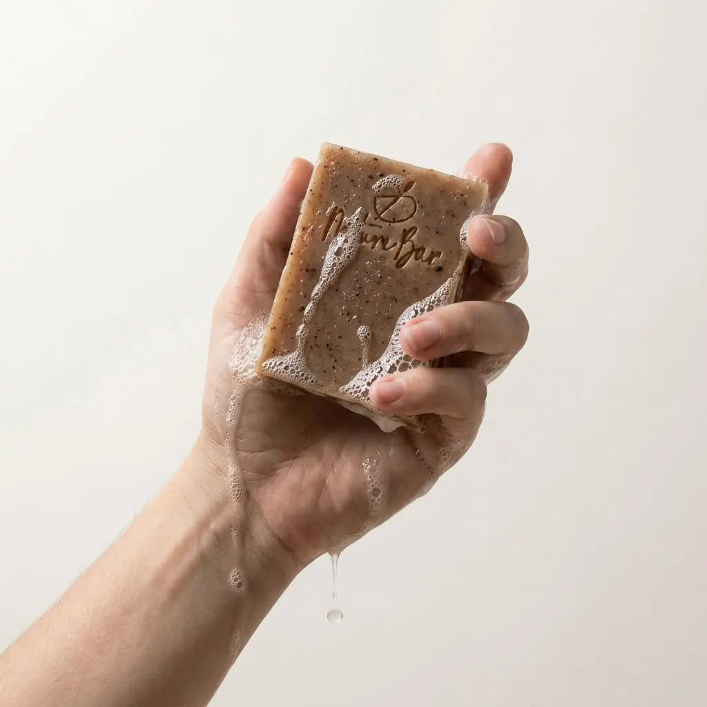 Koffie scrubzeep natuurlijke zeep bar