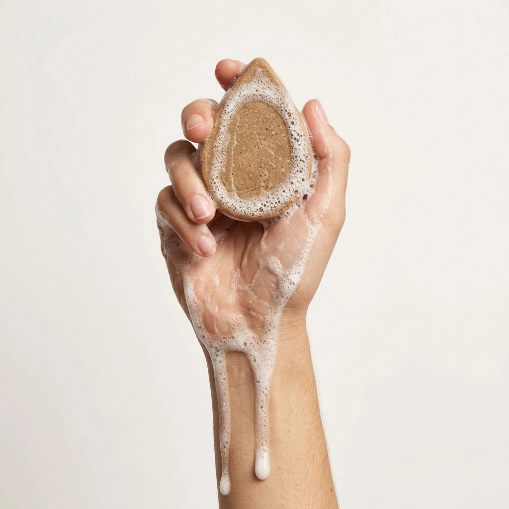 Shampoo Bar Kracht & Volume close-up - vaste shampoo met bierbostel voor volume en kracht