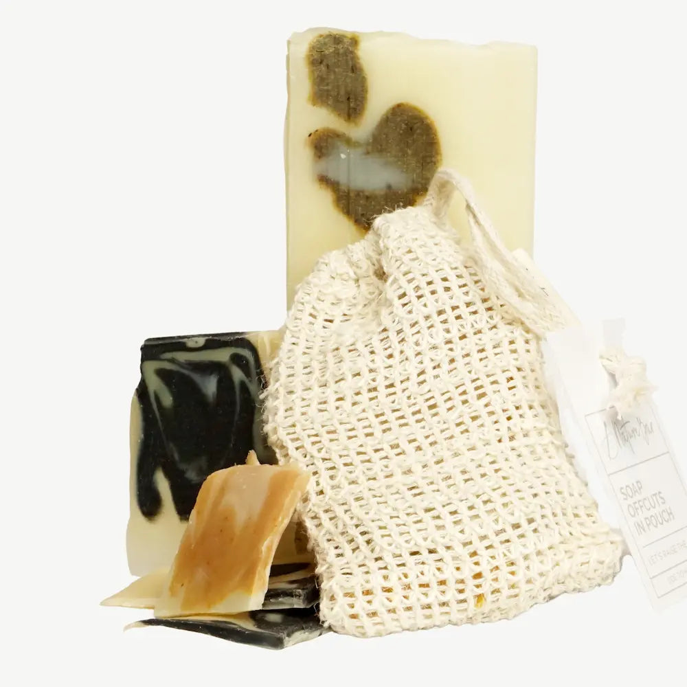 Soap offcuts in pouch