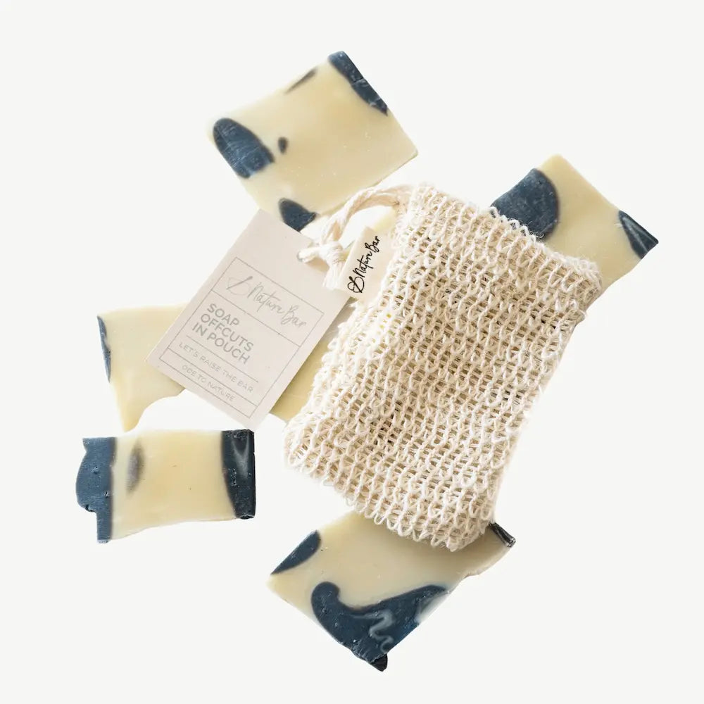 Soap offcuts in pouch