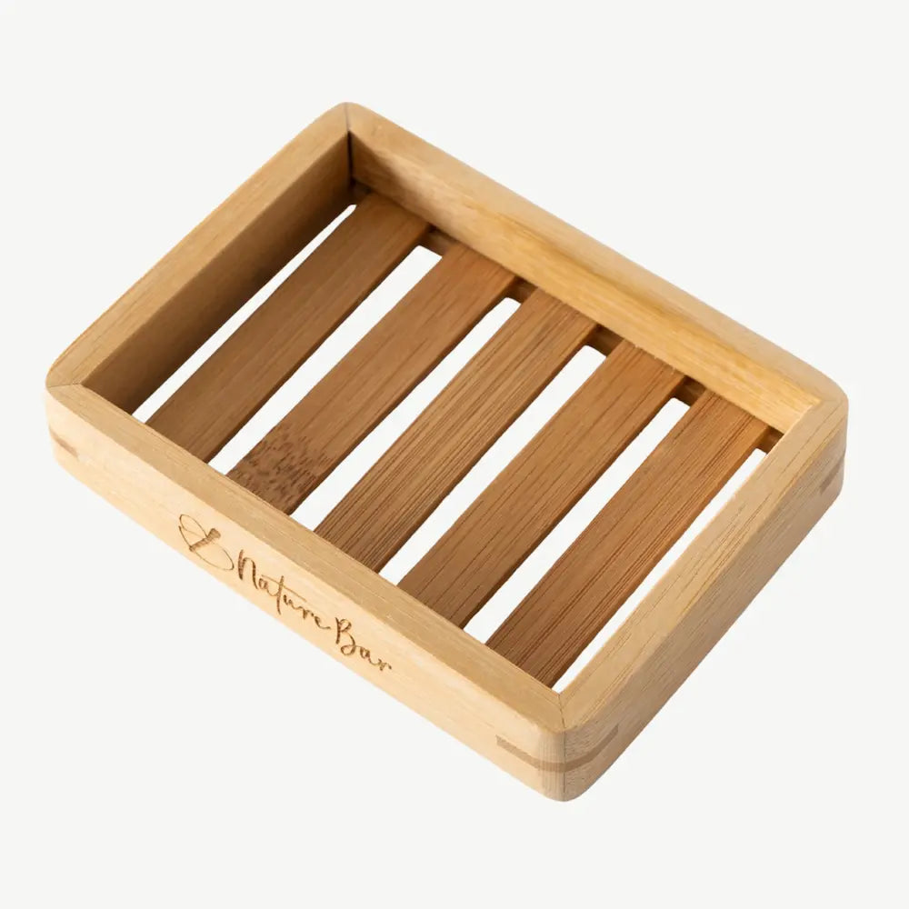 Bamboo soap dish