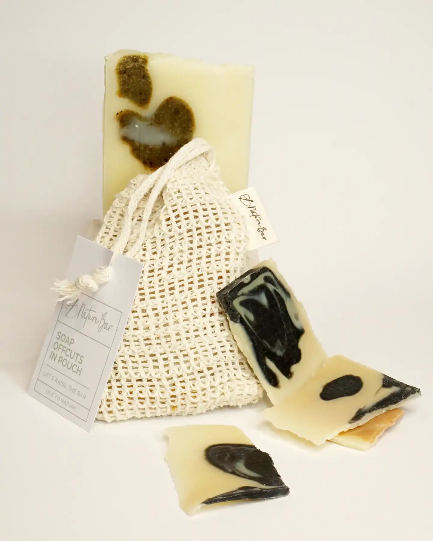 Soap offcuts in pouch