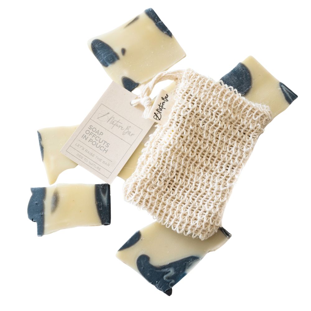 Soap offcuts in pouch